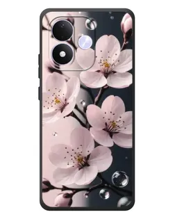 Чехол для Xiaomi Redmi Note 17 с картинкой «Нежная сакура и капли» Чехол для Xiaomi Redmi Note 17 с картинкой «Нежная сакура и капли»