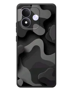 Чехол для Xiaomi Redmi Note 17 с картинкой «Темный абстрактный камуфляж» Чехол для Xiaomi Redmi Note 17 с картинкой «Темный абстрактный камуфляж»