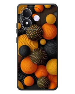 Чехол для Xiaomi Redmi Note 17 с картинкой «Объемные оранжевые сферы» Чехол для Xiaomi Redmi Note 17 с картинкой «Объемные оранжевые сферы»