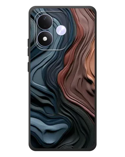 Чехол для Xiaomi Redmi Note 17 с картинкой «Цветные волны каньона»