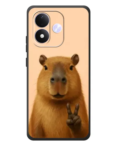 Чехол для Xiaomi Redmi Note 17 с картинкой «Капибара виктория»