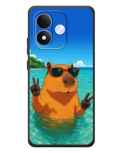 Чехол для Xiaomi Redmi Note 17 с картинкой «Морская капибара» Чехол для Xiaomi Redmi Note 17 с картинкой «Морская капибара»