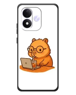 Чехол для Xiaomi Redmi Note 17 с картинкой «Капибара с ноутбуком» Чехол для Xiaomi Redmi Note 17 с картинкой «Капибара с ноутбуком»