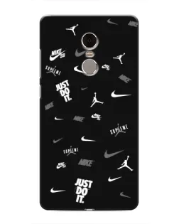 Чехол для Xiaomi Redmi Note 4 с картинкой «Nike Black Pattern» Чехол для Xiaomi Redmi Note 4 с картинкой «Nike Black Pattern»