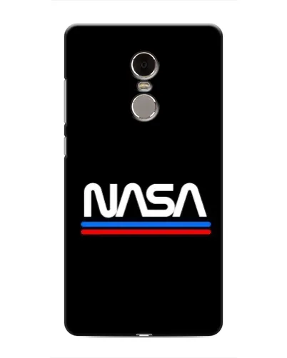 Чехол для Xiaomi Redmi Note 4 с картинкой «NASA — классика Red Blue»