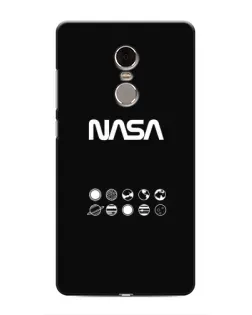 Чехол для Xiaomi Redmi Note 4 с картинкой «NASA — технический принт» Чехол для Xiaomi Redmi Note 4 с картинкой «NASA — технический принт»