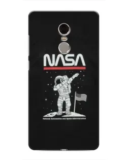 Чехол для Xiaomi Redmi Note 4 с картинкой «NASA — шагаем по Луне» Чехол для Xiaomi Redmi Note 4 с картинкой «NASA — шагаем по Луне»