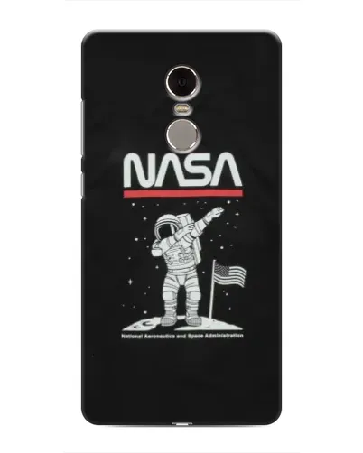 Чехол для Xiaomi Redmi Note 4 с картинкой «NASA — шагаем по Луне»