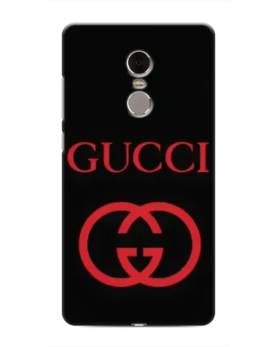 Чехол для Xiaomi Redmi Note 4 с картинкой «Gucci — красный логотип»