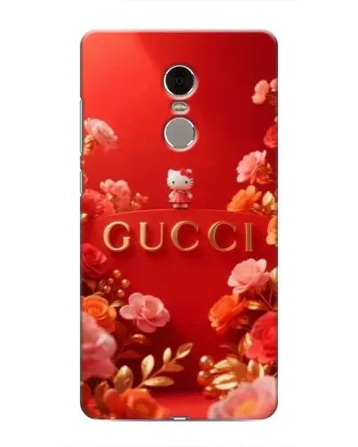 Чехол для Xiaomi Redmi Note 4 с картинкой «Gucci — золотой сад»