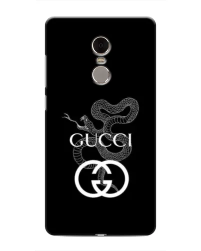 Чехол для Xiaomi Redmi Note 4 с картинкой «Gucci — серебряная змея»