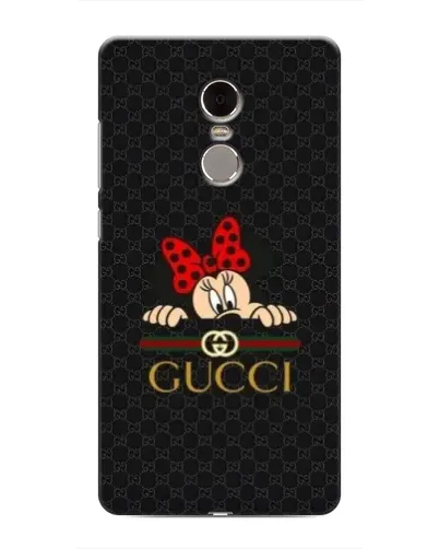 Чехол для Xiaomi Redmi Note 4 с картинкой «Минни Маус Gucci — черный»