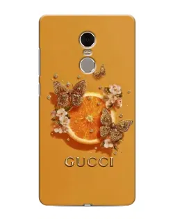 Чохол для Xiaomi Redmi Note 4 з картинкою «Gucci — золоті метелики»