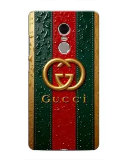 Чохол для Xiaomi Redmi Note 4 з картинкою «Gucci — фірмова смуга та золото»