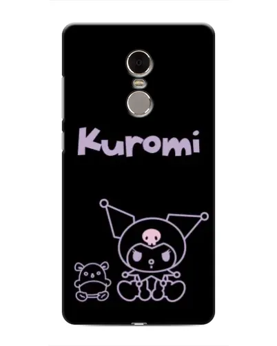 Чохол для Xiaomi Redmi Note 4 з картинкою «Kuromi — чорний мінімалізм»