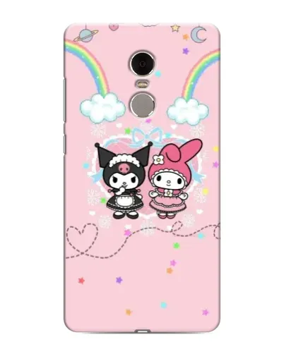 Чохол для Xiaomi Redmi Note 4 з картинкою «My Melody та Kuromi»