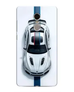 Чехол для Xiaomi Redmi Note 4 с картинкой «Вид сверху — BMW M»