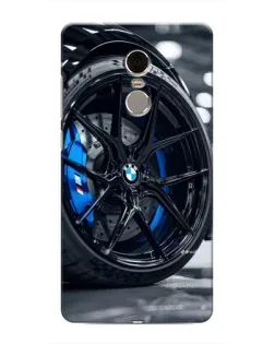 Чехол для Xiaomi Redmi Note 4 с картинкой «Колесо BMW вблизи»