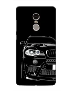 Чехол для Xiaomi Redmi Note 4 с картинкой «Темный силуэт BMW»
