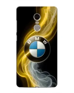 Чехол для Xiaomi Redmi Note 4 с картинкой «Золотистый дым BMW»
