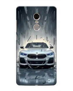 Чехол для Xiaomi Redmi Note 4 с картинкой «BMW в свете фар»