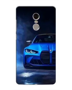 Чехол для Xiaomi Redmi Note 4 с картинкой «Голубая BMW M4»