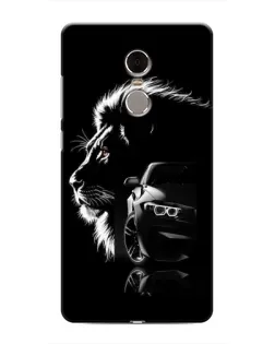Чехол для Xiaomi Redmi Note 4 с картинкой «BMW и лев»