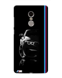 Чехол для Xiaomi Redmi Note 4 с картинкой «Силуэт BMW в темноте»