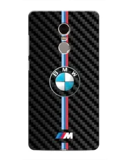 Чехол для Xiaomi Redmi Note 4 с картинкой «Эмблема BMW и карбон»