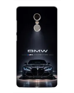 Чохол для Xiaomi Redmi Note 4 з картинкою «BMW крізь нічне місто»