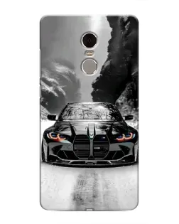 Чохол для Xiaomi Redmi Note 4 з картинкою «BMW — акварельний дрифт»