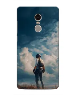Чохол для Xiaomi Redmi Note 4 з картинкою «Герой PUBG на скелі»