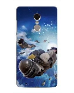Чохол для Xiaomi Redmi Note 4 з картинкою «Десант PUBG — стрибок»
