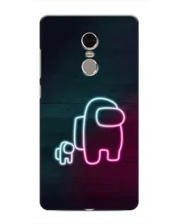 Чохол для Xiaomi Redmi Note 4 з картинкою «Among Us неон-арт»