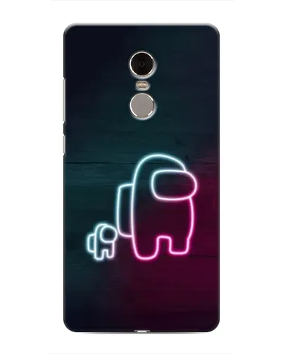 Чохол для Xiaomi Redmi Note 4 з картинкою «Among Us неон-арт»