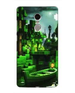 Чохол для Xiaomi Redmi Note 4 з картинкою «Minecraft лісовий пейзаж»