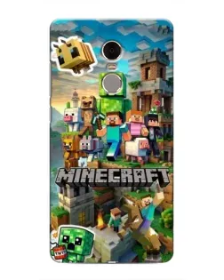Чохол для Xiaomi Redmi Note 4 з картинкою «Замок Minecraft»