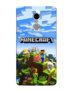 Чохол для Xiaomi Redmi Note 4 з картинкою «Minecraft класичний світ»