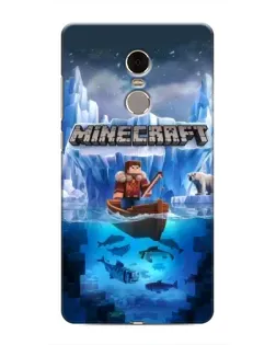 Чохол для Xiaomi Redmi Note 4 з картинкою «Minecraft льодянийсвіт»
