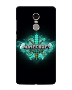 Чохол для Xiaomi Redmi Note 4 з картинкою «Minecraft Diamond лого»