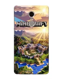 Чохол для Xiaomi Redmi Note 4 з картинкою «Minecraft панорама»