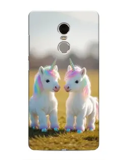 Чохол для Xiaomi Redmi Note 4 з картинкою «Пара єдинорогів»