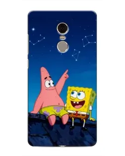 Чехол для Xiaomi Redmi Note 4 с картинкой «Губка Боб и Патрик ночью» Чехол для Xiaomi Redmi Note 4 с картинкой «Губка Боб и Патрик ночью»