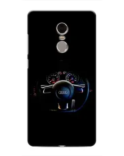 Чохол для Xiaomi Redmi Note 4 з картинкою «Салон Audi — кермо»