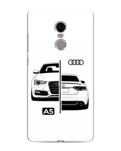 Чохол для Xiaomi Redmi Note 4 з картинкою «Audi — контрастний дизайн»