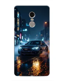 Чохол для Xiaomi Redmi Note 4 з картинкою «Нічне місто та Audi»
