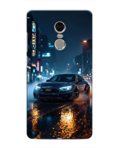 Чохол для Xiaomi Redmi Note 4 з картинкою «Нічне місто та Audi»