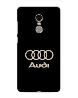 Чохол для Xiaomi Redmi Note 4 з картинкою «Audi — золотий логотип»