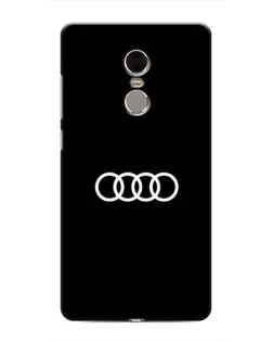 Чохол для Xiaomi Redmi Note 4 з картинкою «Audi White Logo»