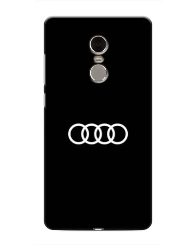 Чохол для Xiaomi Redmi Note 4 з картинкою «Audi White Logo»